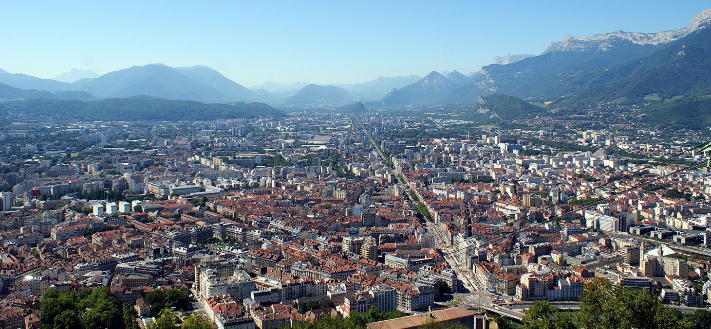 La ville de Grenoble vue depuis La Bastille © Olivier Duquesne / Flick, CC BY-NC